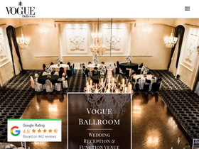 'vogueballroom.com.au' screenshot