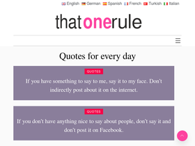 thatonerule.com