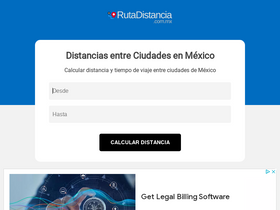'rutadistancia.com.mx' screenshot
