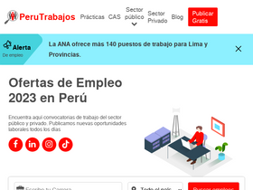 'perutrabajos.com' screenshot
