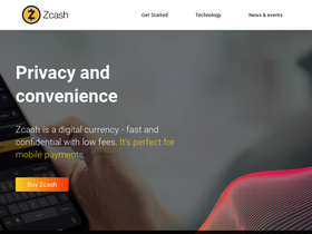 'z.cash' screenshot