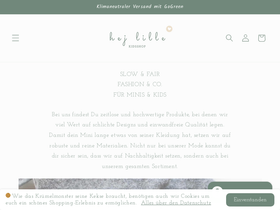 hej-lille-kidsshop.de homepage screenshot