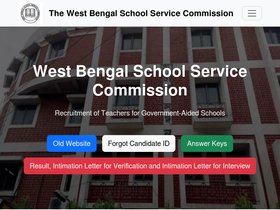 'westbengalssc.com' screenshot