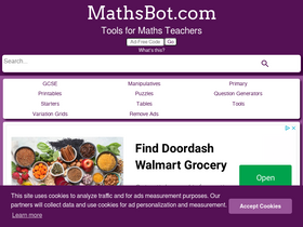'mathsbot.com' screenshot