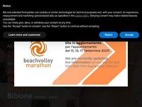 'beachvolleymarathon.it' screenshot