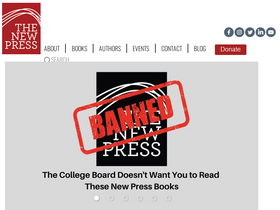 'thenewpress.com' screenshot