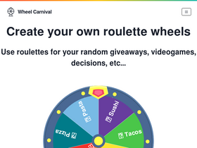 'wheelcarnival.com' screenshot