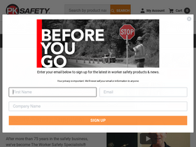 'pksafety.com' screenshot