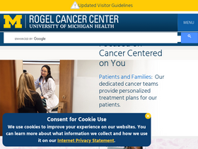 'rogelcancercenter.org' screenshot