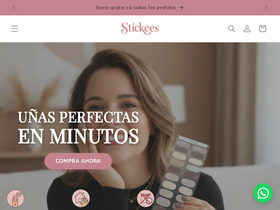 stickees-nails.com homepage screenshot