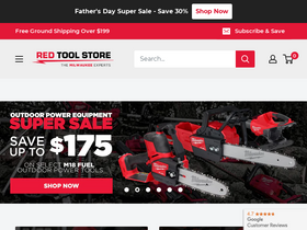 'redtoolstore.com' screenshot