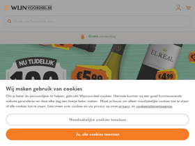'wijnvoordeel.be' screenshot