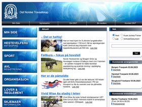 'travsport.no' screenshot