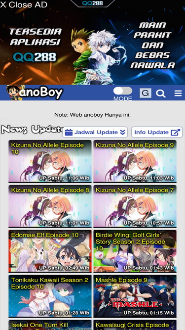 Anoboy - Situs Download dan Nonton Anime Sub Indo Terbaik Lengkap