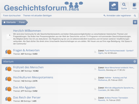 'geschichtsforum.de' screenshot