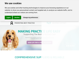 Pioneer Veterinary Products homepage screenshot