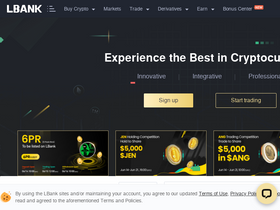 'lbank.info' screenshot