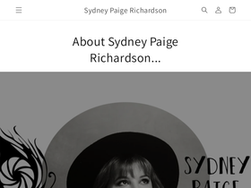 sydneypaigerichardson.com homepage screenshot