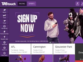 'tabtouch.com.au' screenshot