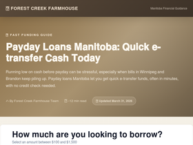 forestcreekfarmhouse.ca homepage screenshot