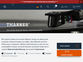 'thakker.eu' screenshot