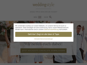 'weddingstyle.de' screenshot