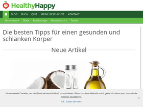 'healthyhappy.de' screenshot