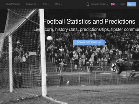 'totalcorner.com' screenshot