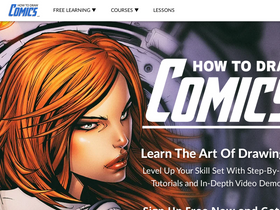 'howtodrawcomics.net' screenshot
