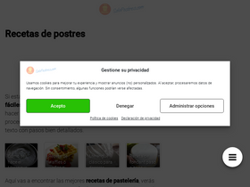 'solopostres.com' screenshot