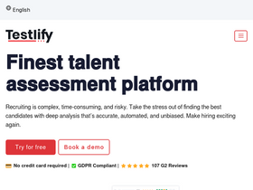 'testlify.com' screenshot