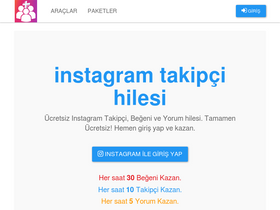 'instahile.co' screenshot