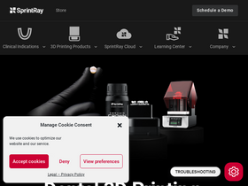 'sprintray.com' screenshot