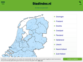 'stadindex.nl' screenshot