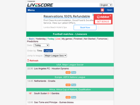 'livescores.biz' screenshot