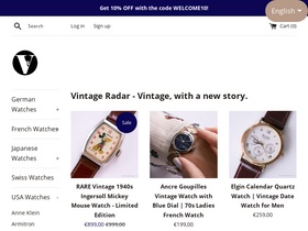 'vintageradar.com' screenshot