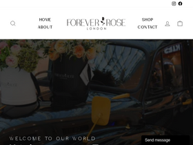 Forever Rose London website screenshot