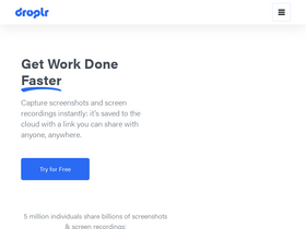 'droplr.com' screenshot
