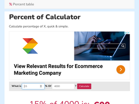 percent-of.com