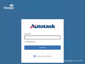 'autotask.net' screenshot