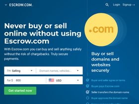 'escrow.com' screenshot