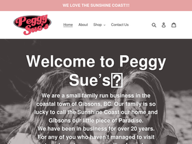 peggysueskids.com homepage screenshot