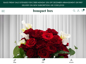 Bouquet Box website screenshot
