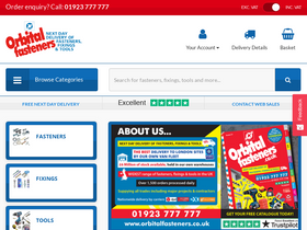 'orbitalfasteners.co.uk' screenshot