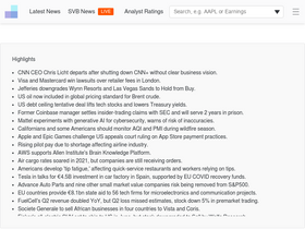 'newsfilter.io' screenshot