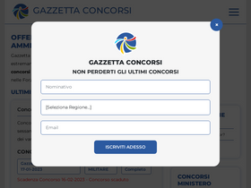 'gazzettaconcorsi.eu' screenshot