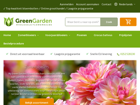 'greengardenflowerbulbs.nl' screenshot