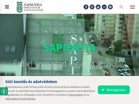 'sapientia.ro' screenshot