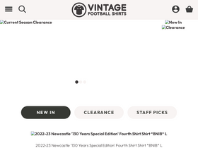 'vintagefootballshirts.com' screenshot