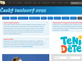 'cztenis.cz' screenshot